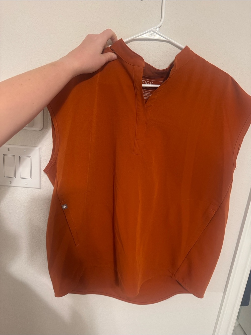 Figs Burnt Orange scrub set